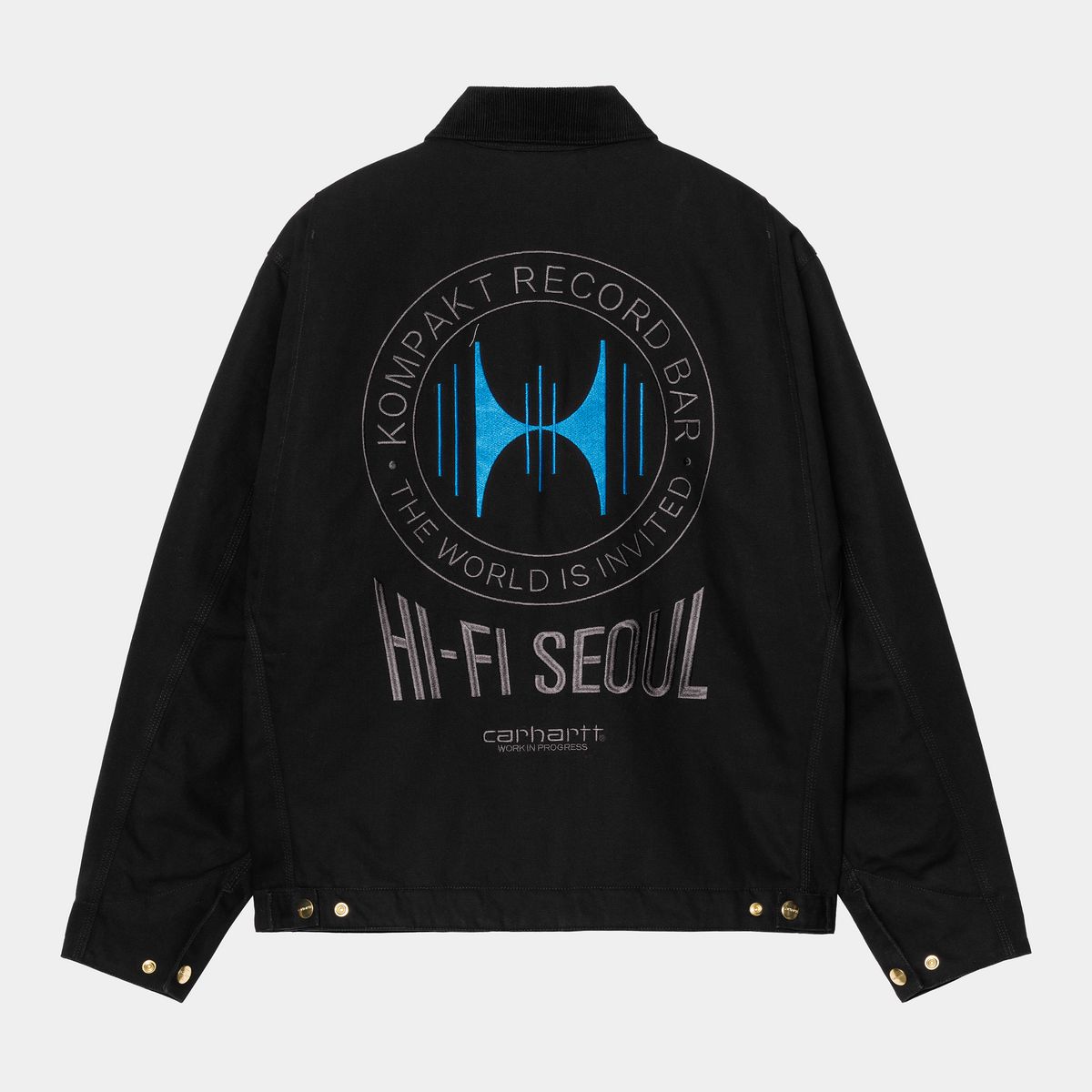 Jakke Carhartt WIP WIP Kompakt OG Detroit Jacket Sort | A252053_6, 1
