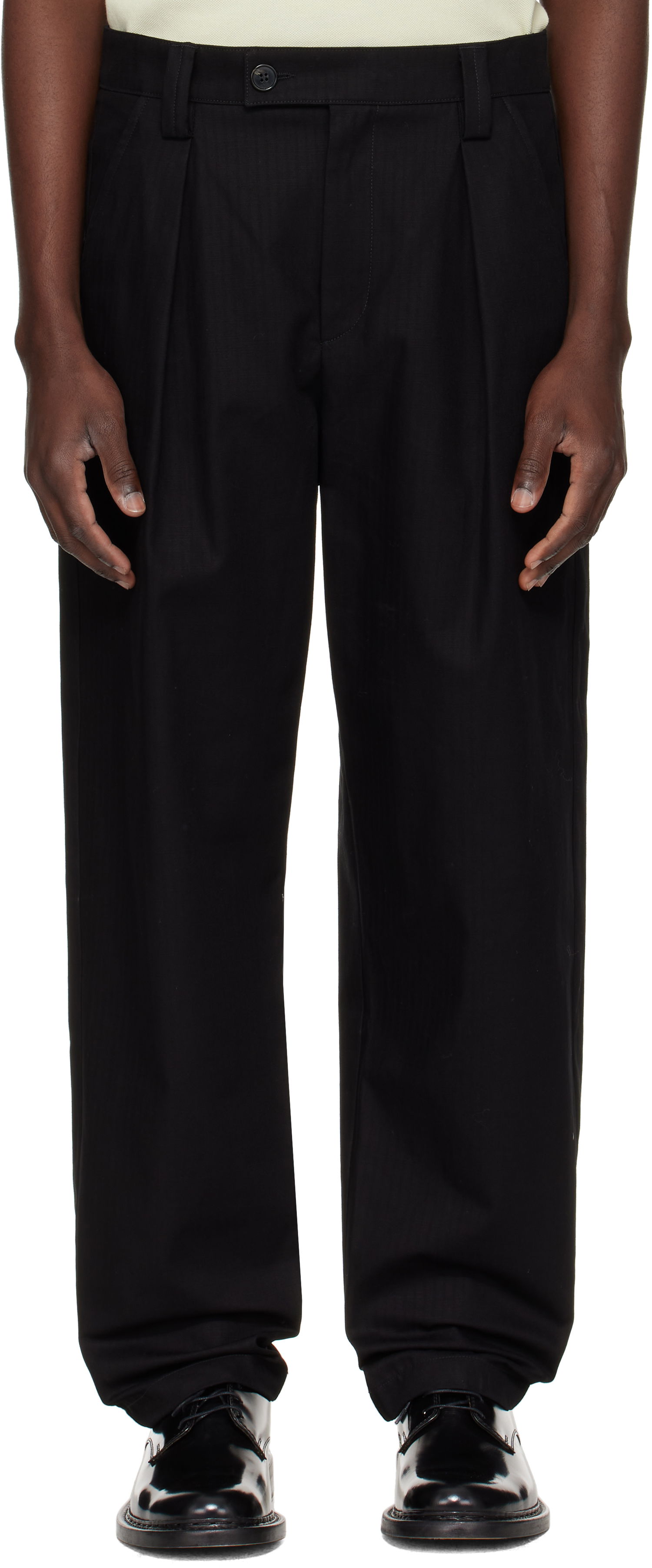 Bukser A.P.C. A.P.C. Renato Pleated Trousers Sort | COHHW-H08428, 0
