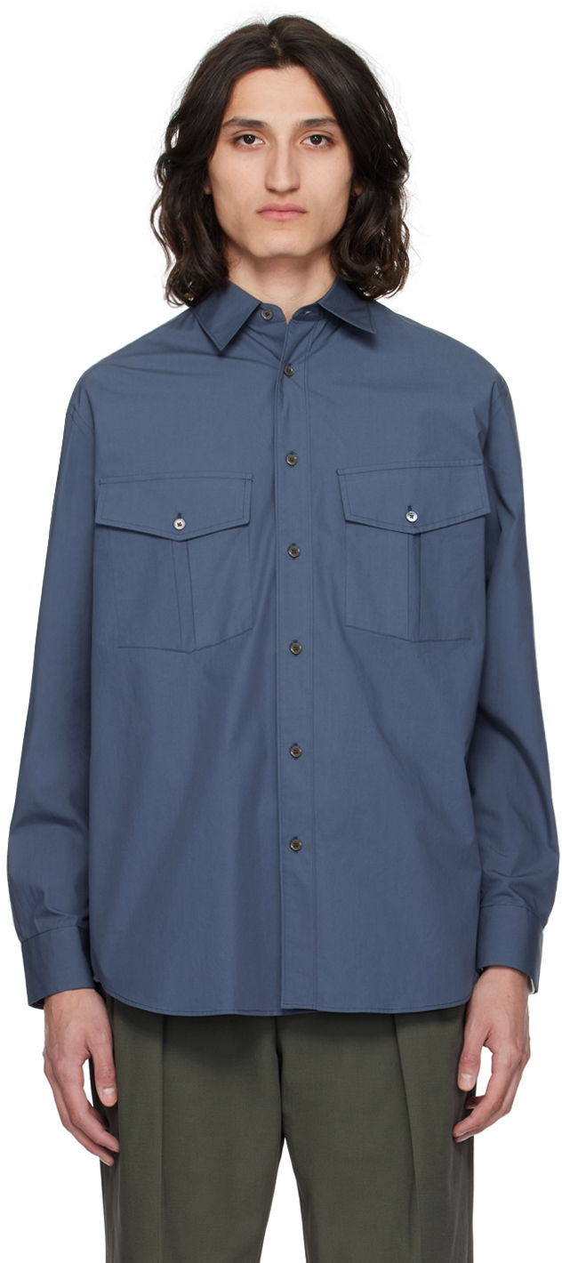 Skjorte Paul Smith Paul Smith Oversized Shirt Blå | M1R-817Y-M01673-47, 0