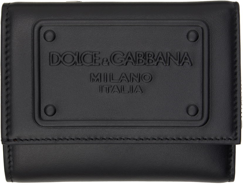 Tegnebog Dolce & Gabbana Black French Flap Wallet Sort | BP3271AG218