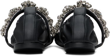 Sneakers og sko Stella McCartney Stella McCartney Elsa Crystal Flowers Ballerina Flats Sort | 810497W1IL0, 1