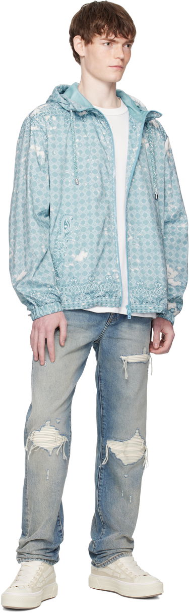 Vindjakke AMIRI AMIRI MA Quad Windbreaker Jacket Blå | AMOULW1040, 3