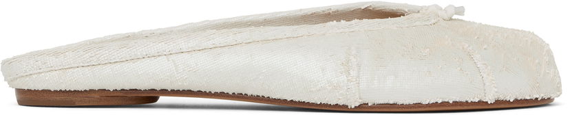 Tøj Maison Margiela Maison Margiela Tabi Ballerina Mules Hvid | S39WZ0105 P8159