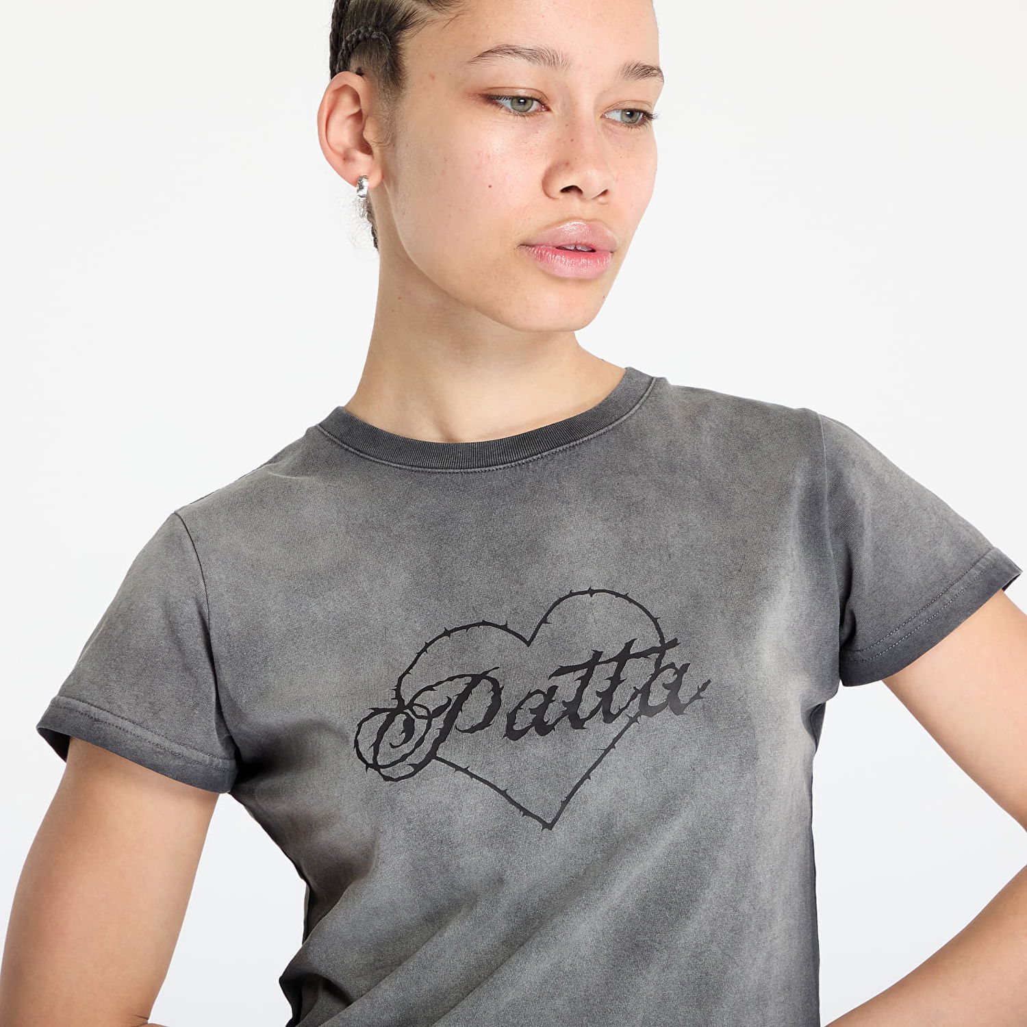 T-shirt Patta Patta Femme Spray Soft T-Shirt Grå | POC-FS25-1000-290-0069-196, 1