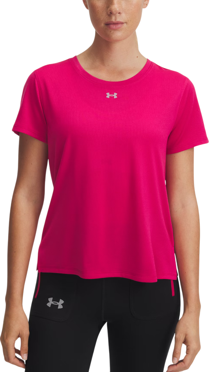 T-shirt Under Armour Trail Run Short Sleeve T-Shirt Lyserød | 1389606-681