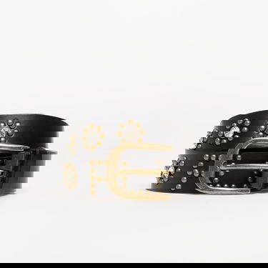 Bælter Pleasures Rhinestone Studded Belt Sort | P25F061-BLAC, 0