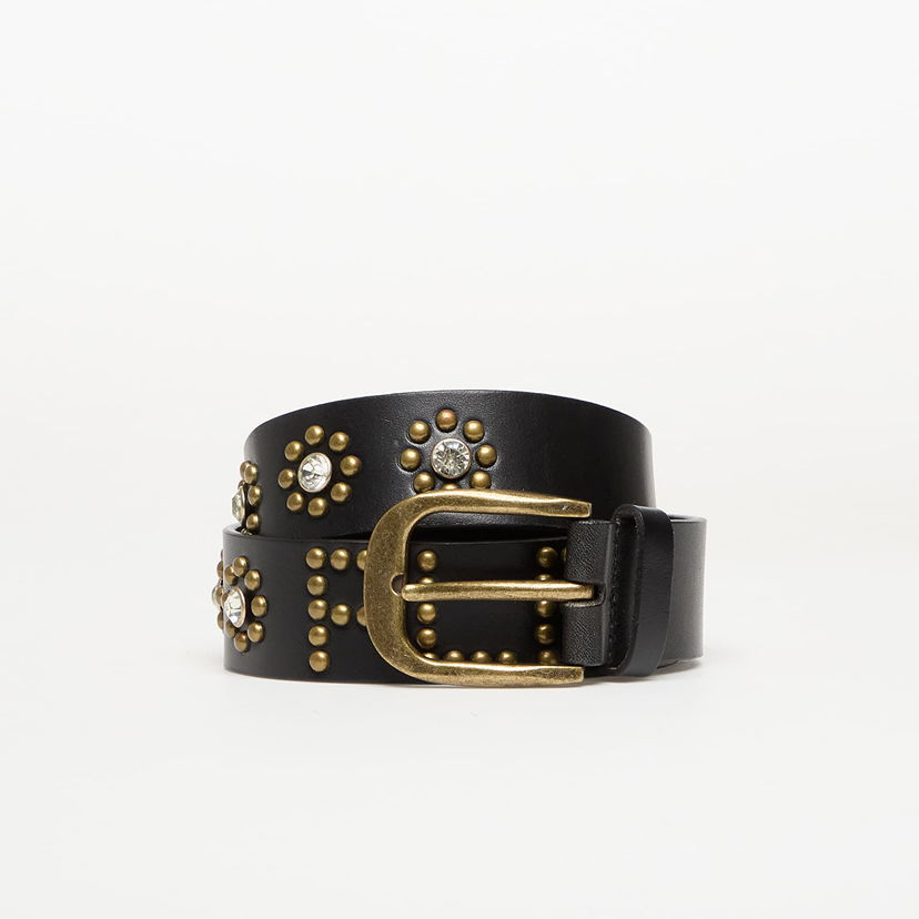 Bælter Pleasures Rhinestone Studded Belt Sort | P25F061-BLAC