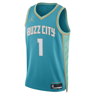 Jersey Nike Dri-FIT NBA Swingman Lamelo Ball Charlotte Hornets City Edition 2023/24 Jersey Turkis | DX8496-415, 0