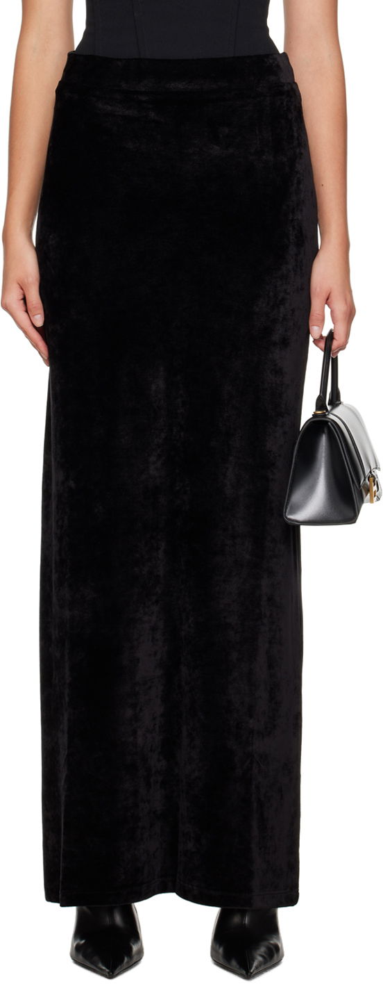 Nederdel Balenciaga Drawstring Maxi Skirt Sort | 751375 TOV10, 0