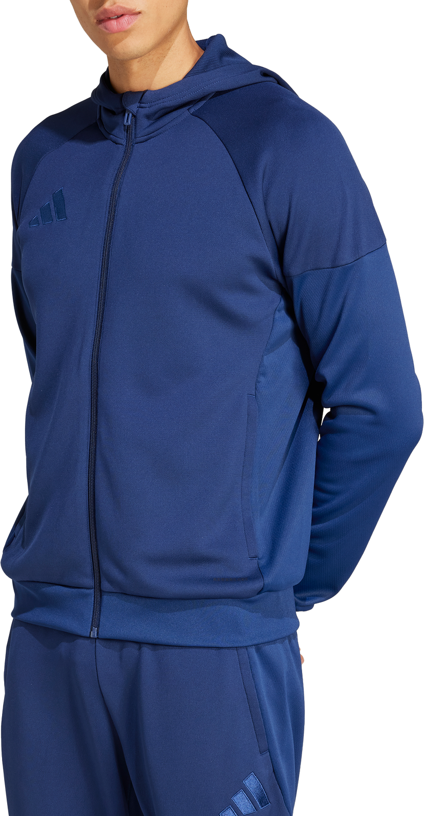 Sweatshirt adidas Performance TIRO25 FZ Hoodie Blå | jc5131