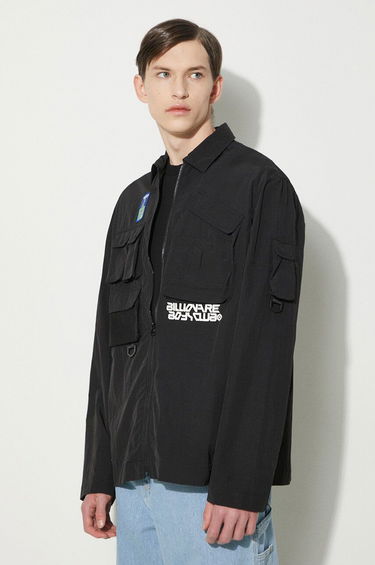 Skjorte BILLIONAIRE BOYS CLUB Billionaire Boys Club Multi Pocket Overshirt Sort | B24239, 3
