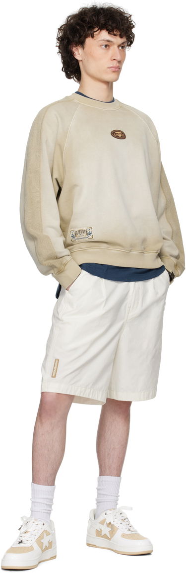 Sweater AAPE by A Bathing Ape AAPE by A Bathing Ape Main Crewneck Sweatshirt Beige | AAPSWMC320XXNBGX, 3