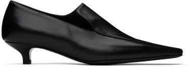 Sneakers og sko TOTEME Leather Kitten Heel Pumps Sort | 251-WAS4692-LE0104, 0