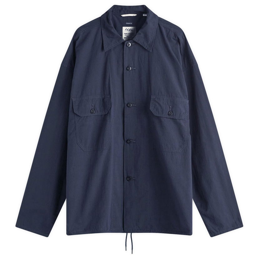 Jakke NANAMICA Cotton Wool Deck Shirt Jacket Mørkeblå | S24FG009E-DN