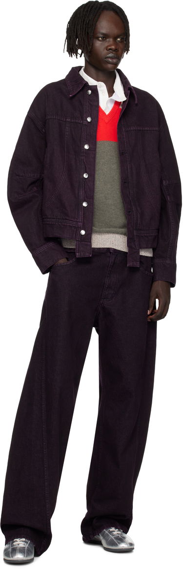 Jakke Eckhaus Latta Eckhaus Latta 'El Jacket Redux' Denim Jacket Lilla | 1224-EL-PF25-A, 3