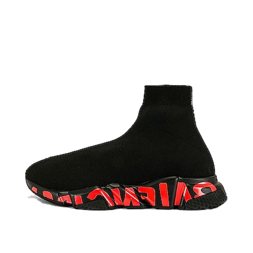 Sneakers og sko Balenciaga Graffiti Sole Speed Runner Sort | 645334-W2DBY-1016