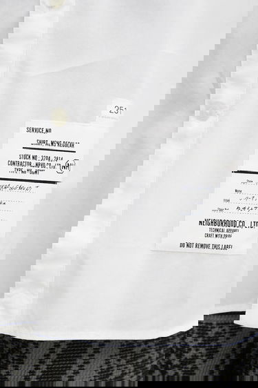 Skjorte Neighborhood NEIGHBORHOOD Trad Relaxed Fit Shirt Hvid | 251SPNH.SHM02, 3