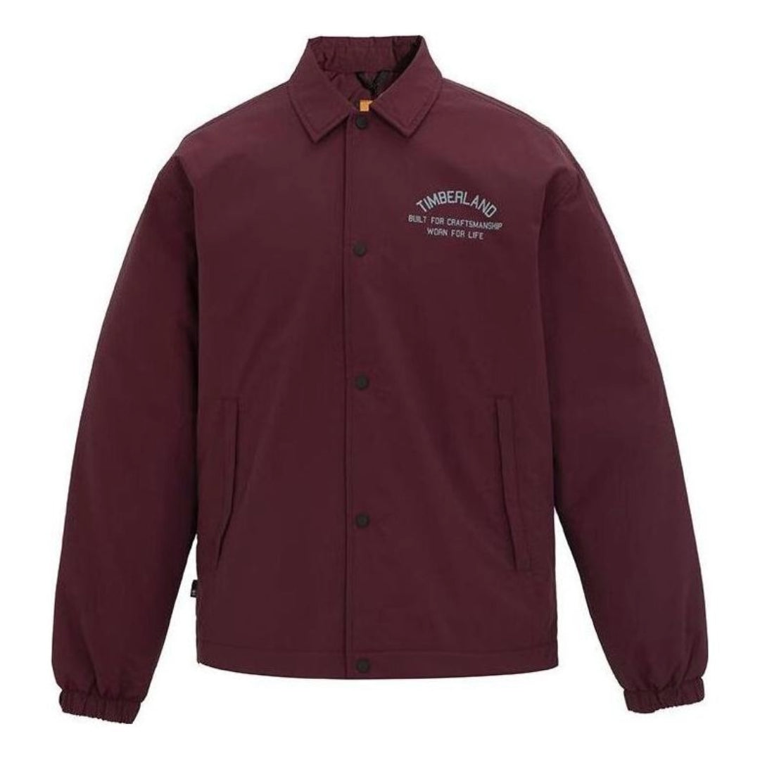 Vindjakke Timberland Lettered Coach Jacket Bourgogne | A6JZD-I30, 0