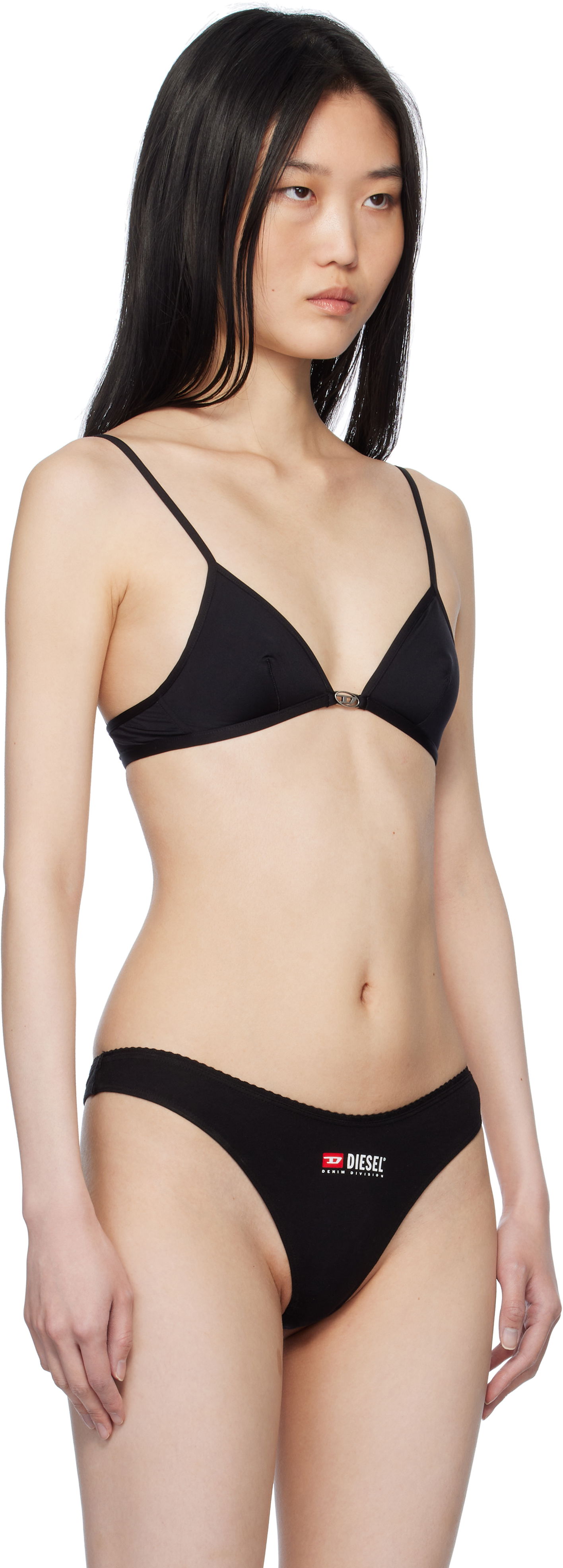 Trusser Diesel Diesel Luna-Dnm Triangle Bra Sort | A17545 0IKBN, 1