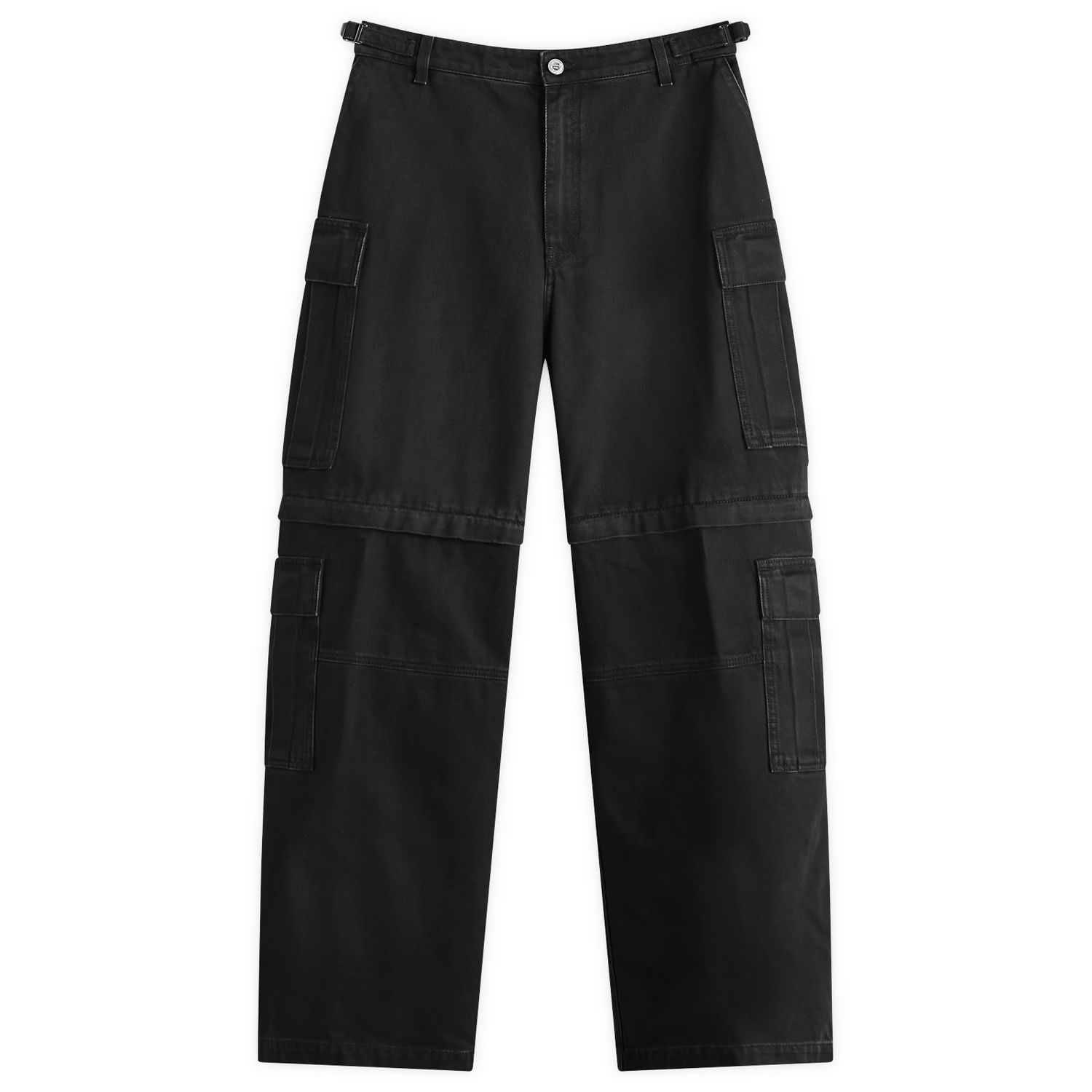 Cargo bukser VETEMENTS Vetements Convertible Cargo Pants 30" Sort | UA66PA520B, 0