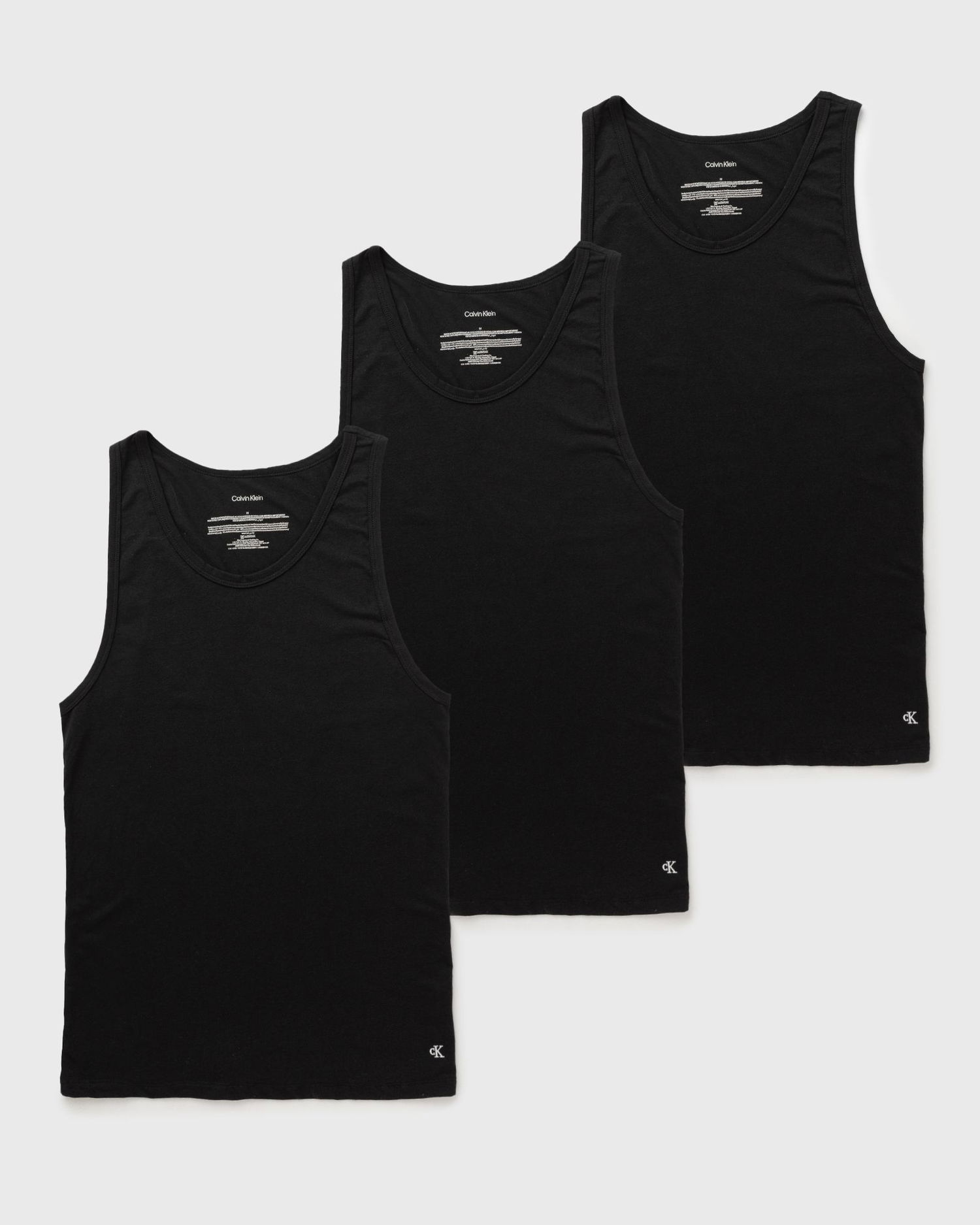 Tanktop CALVIN KLEIN Calvin Klein Cotton Micro Stretch Tank Top, 3-Pack Sort | LV00NB4184UB1, 0