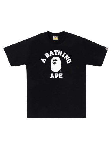 T-shirt BAPE Bicolor College Tee Sort | 1J25-110-009