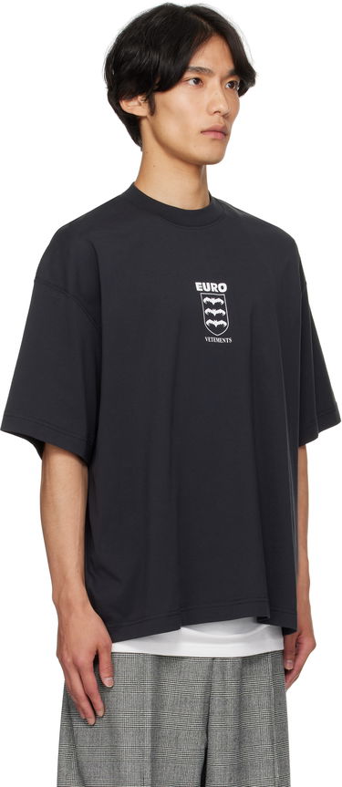 T-shirt VETEMENTS Vetements Bats Logo Regular T-Shirt Sort | UH76TR650B, 1