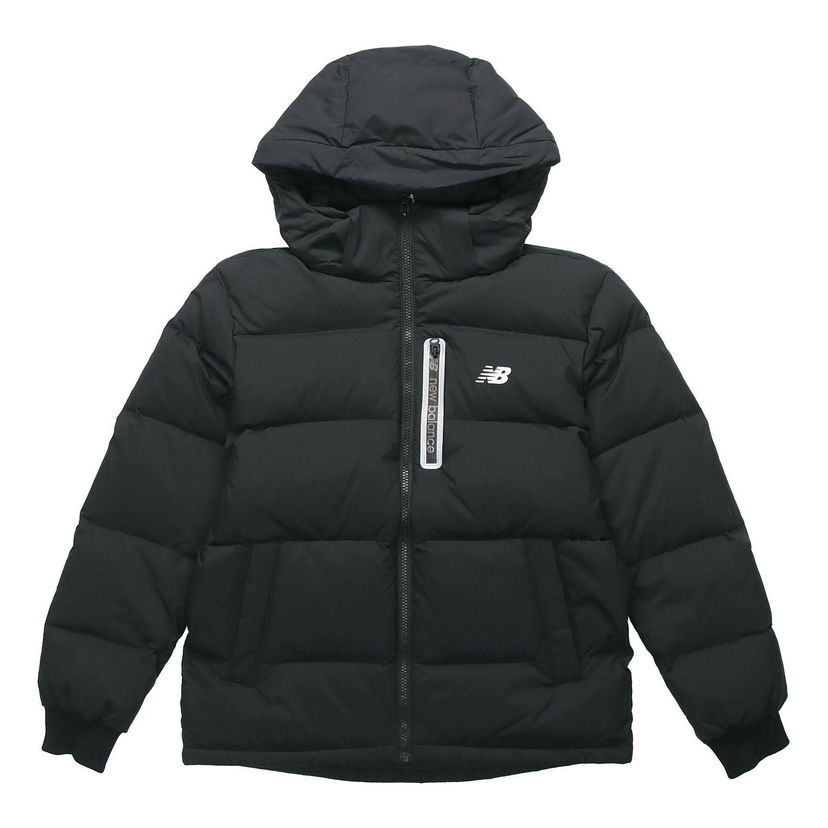 Puffer jakke New Balance Down Jacket Sort | NPA4S031BK