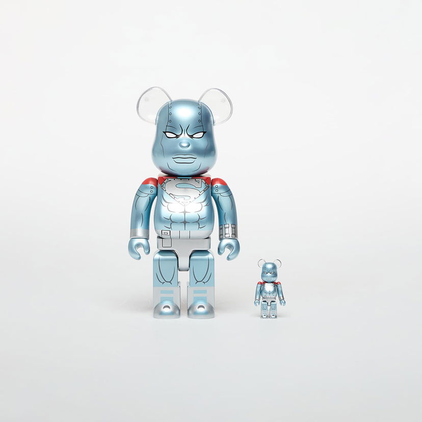 Collectible Medicom Toy BE@RBRICK Steel Figure 100% & 400% Set Metalisk | 4530956619033