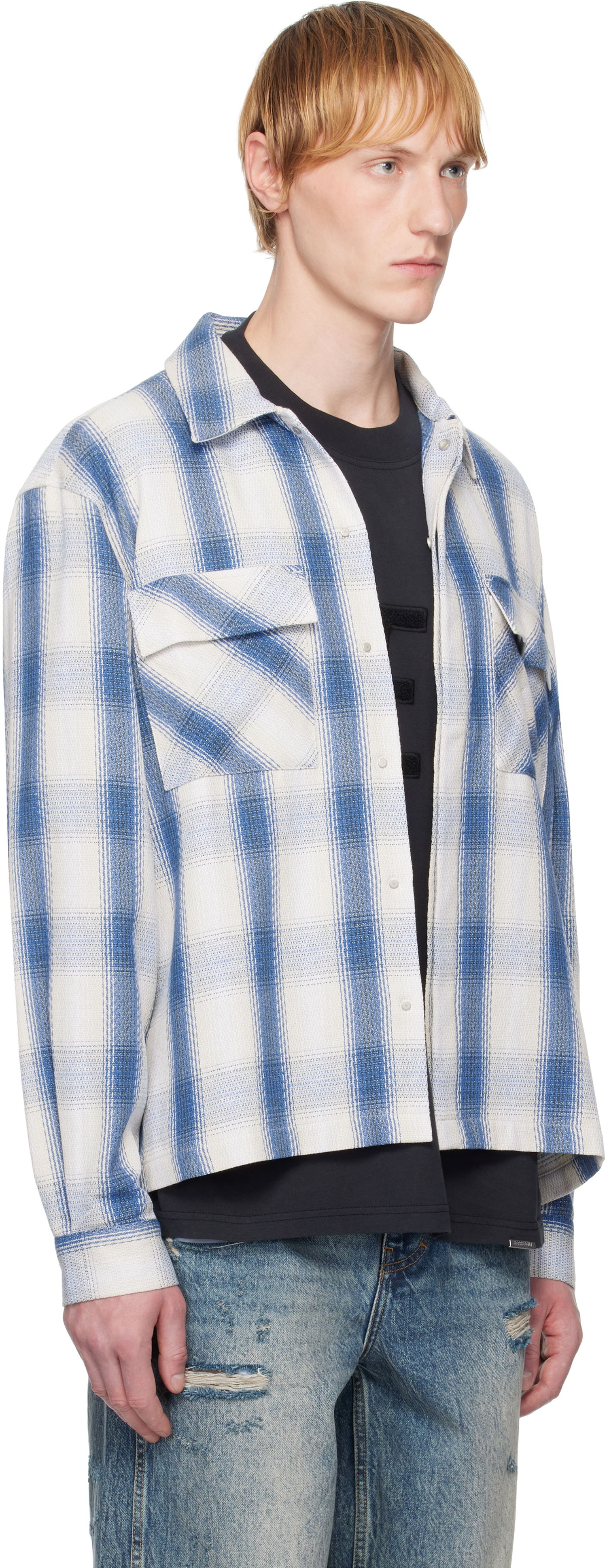 Skjorte Represent Clo Represent Season Flannel Shirt Blå | MLM2905, 1