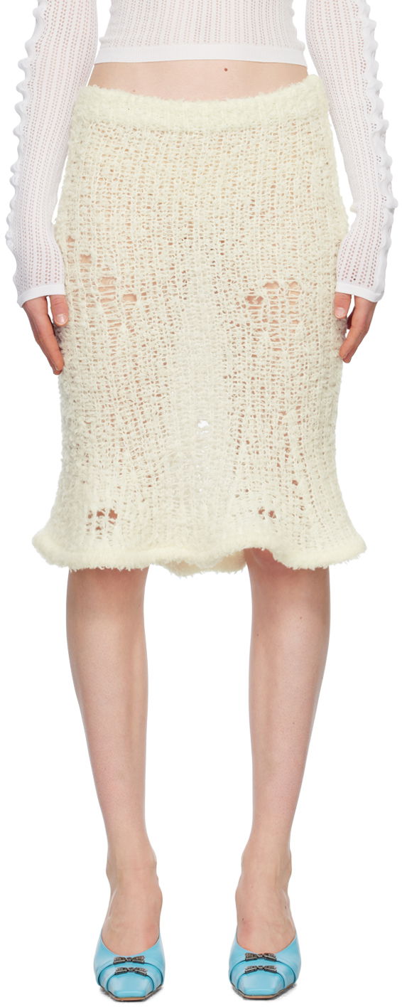 Nederdel Acne Studios Flared Midi Skirt Hvid | AF0329-, 0