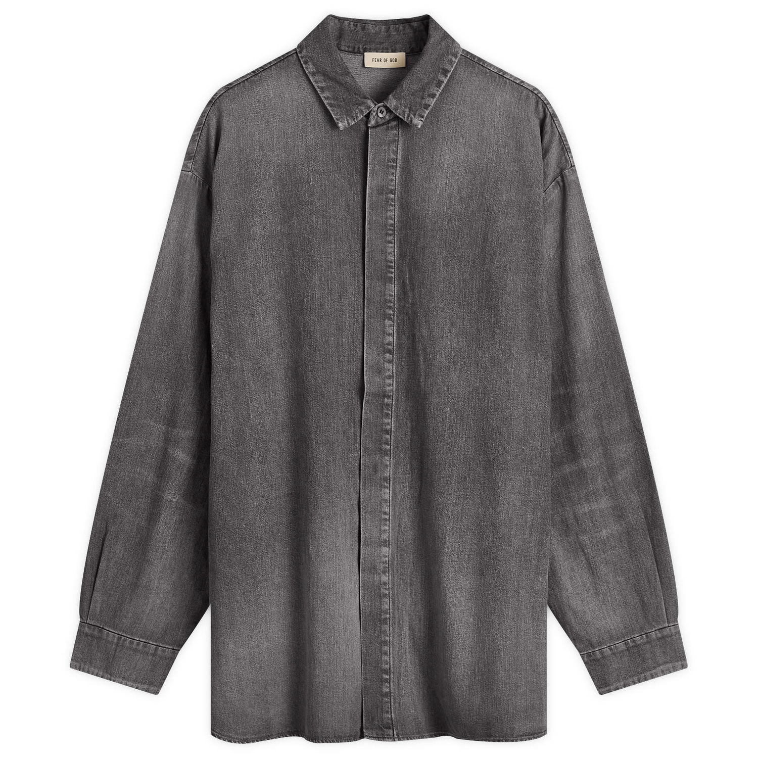 Skjorte Fear of God Denim Shirt Sort | FG24FW50-1018DNM-010, 0