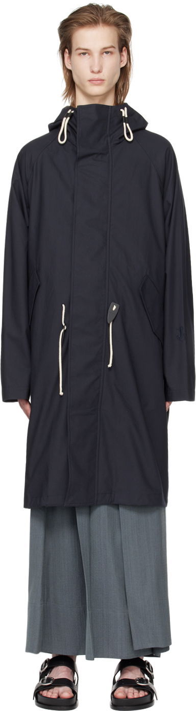 Parka Jil Sander Drawstring Parka Mørkeblå | J47AA0110_J45039, 0