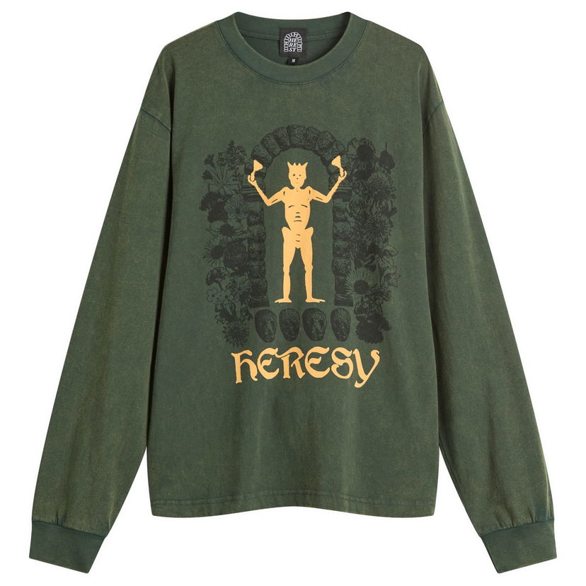 T-shirt Heresy Gateway Long Sleeve T-Shirt, Size Large Grøn | HAW25-T10G