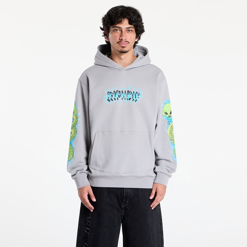Sweatshirt RIPNDIP RIPNDIP Alien Electric Hoodie Grå | RNDSUM25121