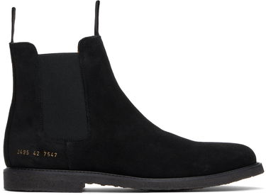 Tøj Common Projects Common Projects Waxed Suede Chelsea Boots Sort | ARTICLE 2495, 0