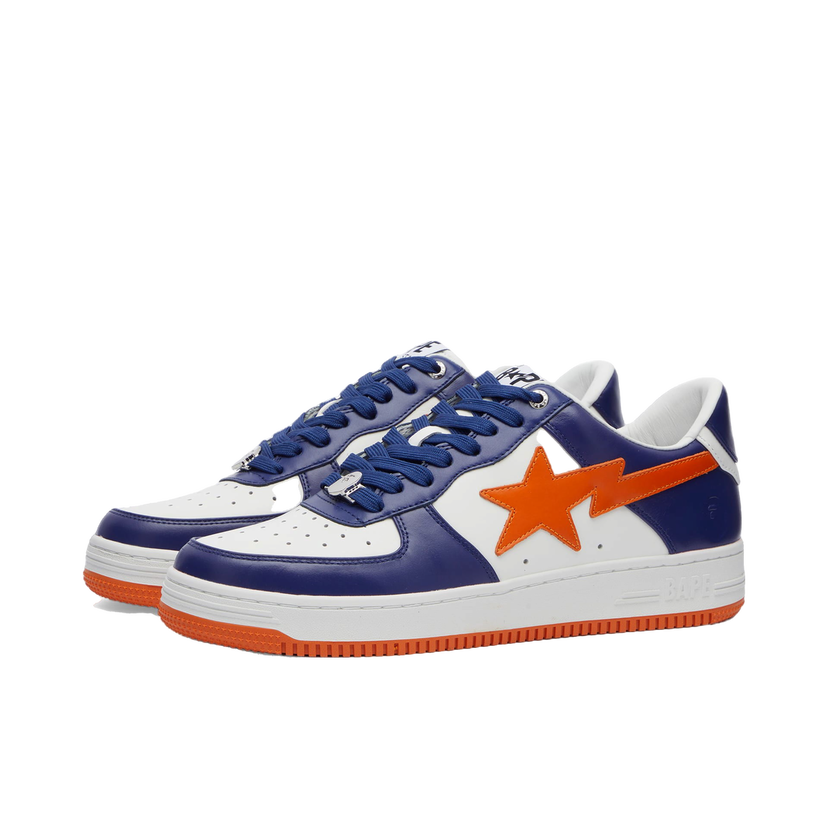 Sneakers og sko BAPE A Bathing Ape Men's BAPE Sta Leather Sneakers in Blue, Size UK 10 | END. Clothing Mørkeblå | 001FWK301303M-BLU