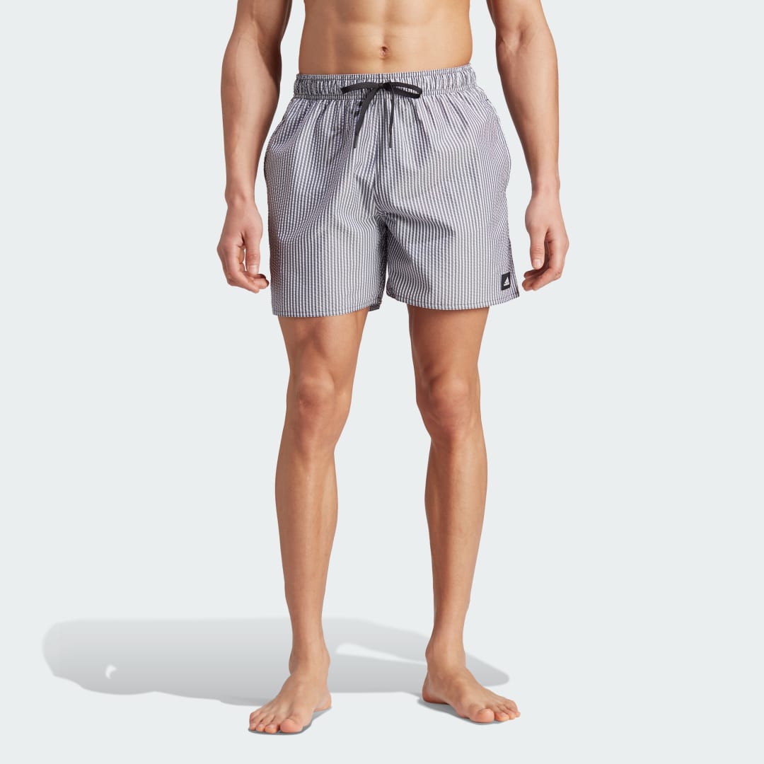 Badetøj adidas Performance Stripey Classics Swim Shorts Grå | IL4020, 1