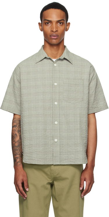 Skjorte NORSE PROJECTS Norse Projects Mo Oversized Check Short Sleeve Shirt Grøn | N40-0827, 0