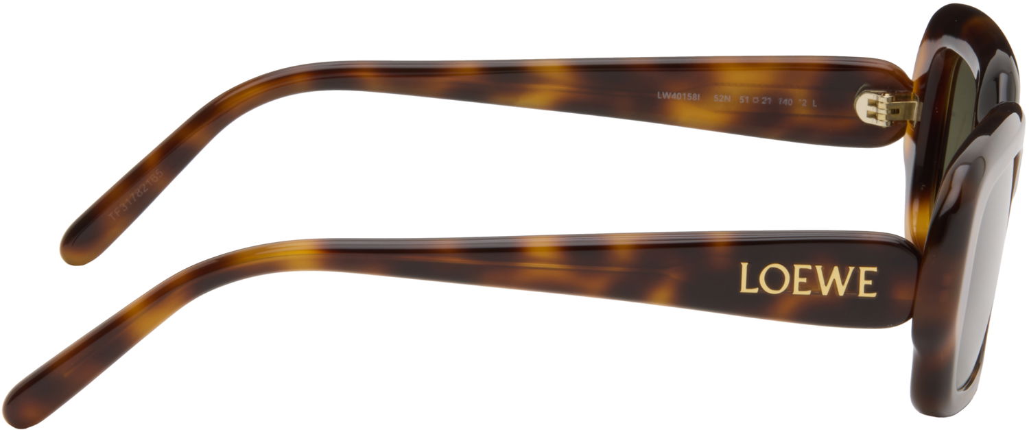 Solbriller Loewe Rectangular Slim Sunglasses Brun | LW40158I5152N 192337200236, 1