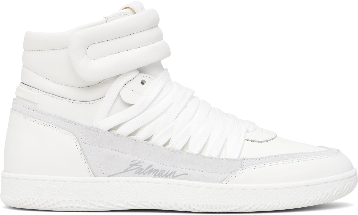 Tøj Balmain Balmain Swan Mid-Top Hvid | EM0VH388LTSU, 0