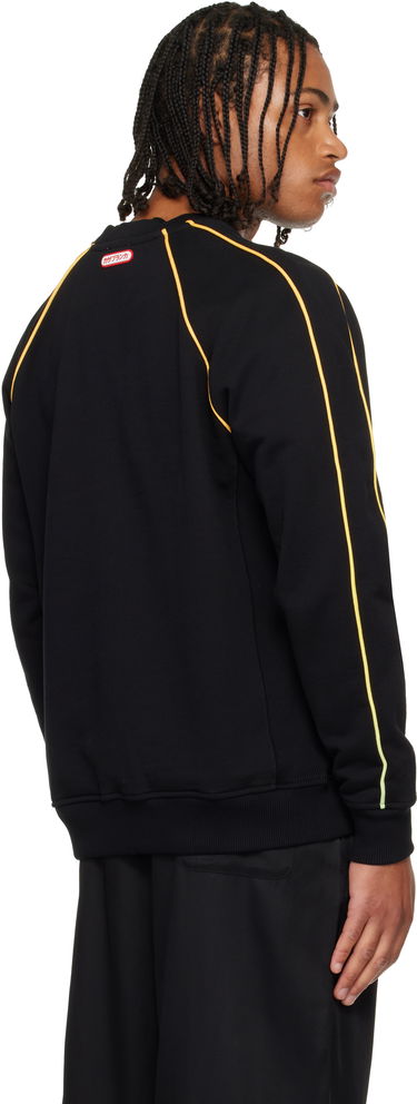 Sweatshirt Casablanca Gradient Piping Raglan Sweatshirt Sort | M-AW25-JTP-437-01, 2