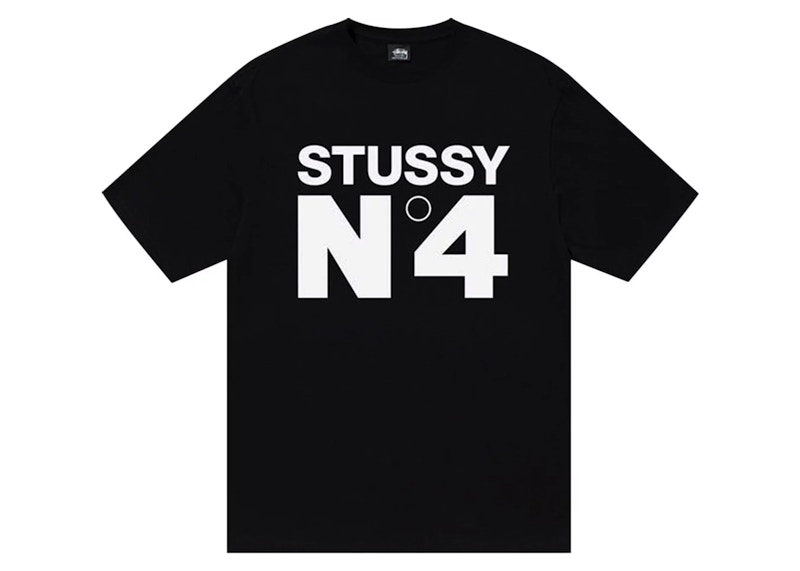T-shirt Stüssy Stussy No. 4 Graphic T-Shirt Sort | 1904901