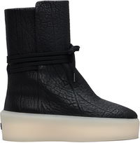 Pebbled Leather Boots
