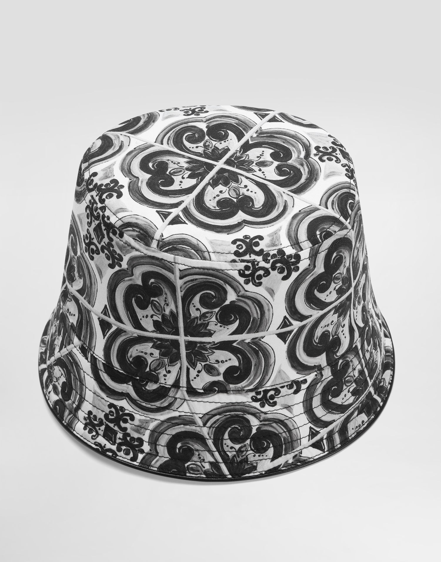 Hat Dolce & Gabbana Dolce & Gabbana Majolica-Print Bucket Hat Flerfarvet | GH731AFSFNUIU3TN, 1