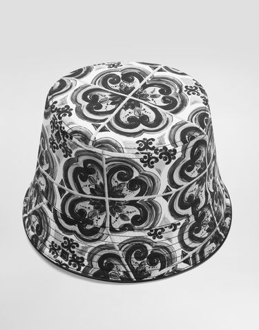 Hat Dolce & Gabbana Dolce & Gabbana Majolica-Print Bucket Hat Flerfarvet | GH731AFSFNUIU3TN, 1