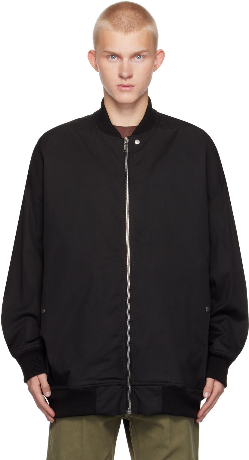 Bomberjakke Rick Owens Jumbo Peter Flight Bomber Jacket Sort | RR02D6795 TEEM7
