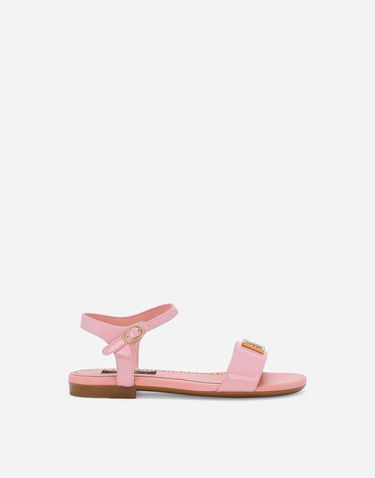 Sneakers og sko Dolce & Gabbana Dolce & Gabbana Patent Leather Sandals Lyserød | D11048A115380400, 0