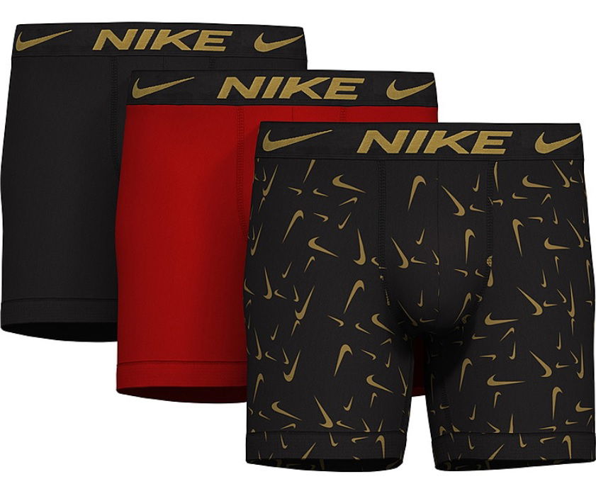 Boksere Nike Dri-FIT Boxers Brief 3-pack Sort | ke1157-ggn, 0