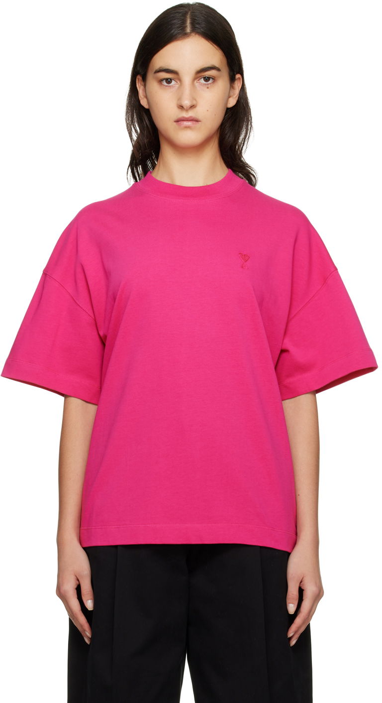 T-shirt AMI T-Shirt Lyserød | UTS012.726, 0